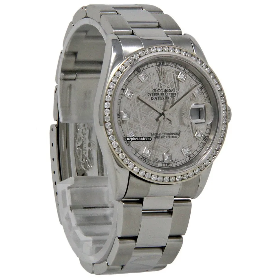 Affordable Fake Rolex Datejust 16200 Automatic Movement 36mm Steel Case Womens Watch - Image 5