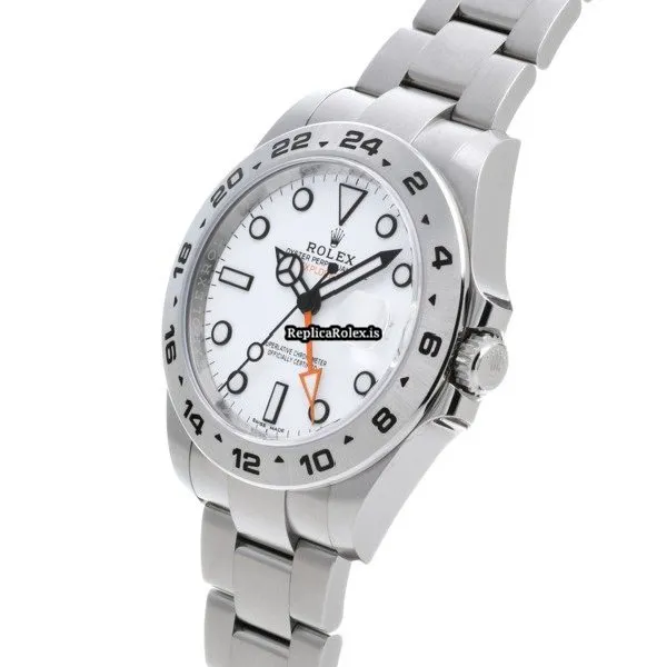 Well Made Fakes Rolex Explorer II 216570 Caliber 3187 Automatic Movement 42mm Steel Case Watch - Image 2