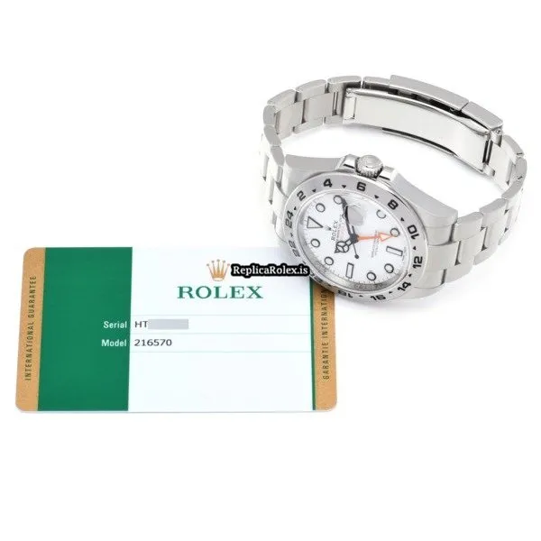 Well Made Fakes Rolex Explorer II 216570 Caliber 3187 Automatic Movement 42mm Steel Case Watch - Image 5