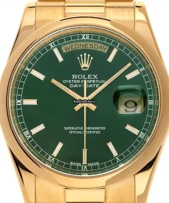 Distinctive Replica Rolex Day-date 36 118208 Caliber 3155 Automatic Movement 36mm Yellow Gold Case Mens/unisex Watch