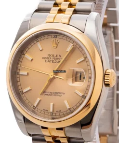 Fine Replica Rolex Datejust 116203 Caliber 3135 Automatic Movement 36mm Gold/steel Case Mens/unisex Watch