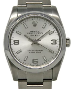 Great Replica Rolex Air King 114200 Caliber 3130 Automatic Movement 34mm Steel Case Womens Watch