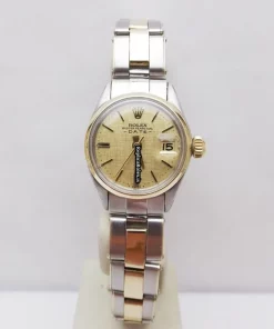 Fantastic Replica Rolex Oyster Perpetual Lady Date 6516 Caliber 2035 Automatic Movement 26mm Gold/steel Case Womens Watch