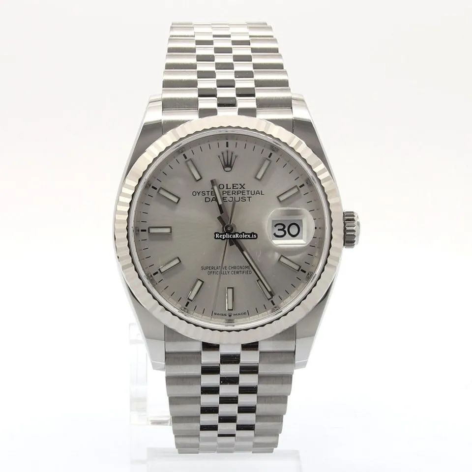 Fabulous Replica Rolex Datejust 126234 Automatic Movement 36mm Steel Case Watch - Image 2