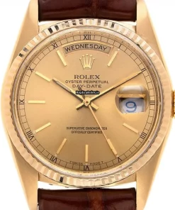 Incredible Fakes Rolex Day-date 36 18238 Caliber 3155 Automatic Movement 36mm Yellow Gold Case Mens/unisex Watch