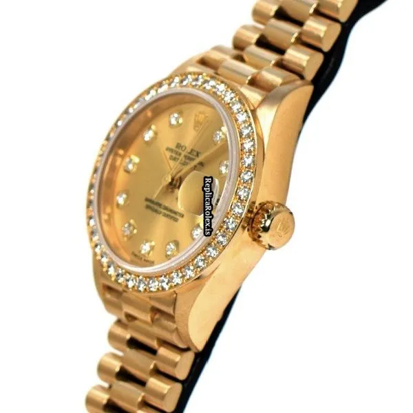 Epic Replica Rolex Lady-datejust 79138g Automatic Movement 26x29mm Yellow Gold Case Womens Watch - Image 2