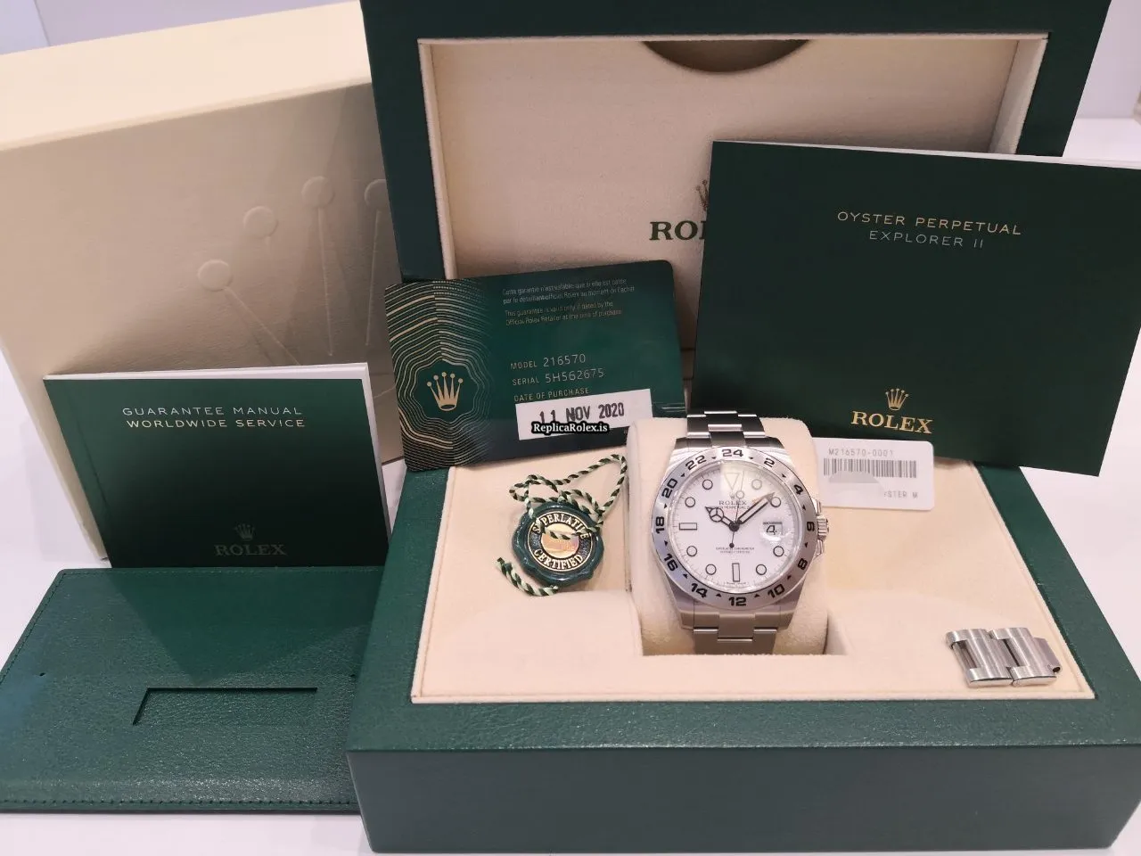 Remarkable Replica Rolex Explorer II 216570 Caliber 3187 Automatic Movement 42mm Steel Case Mens/unisex Watch - Image 6