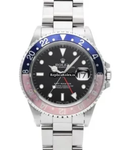 Swiss Fake Rolex Gmt-master II 16710 Caliber 3185 Automatic Movement 40mm Steel Case Watch