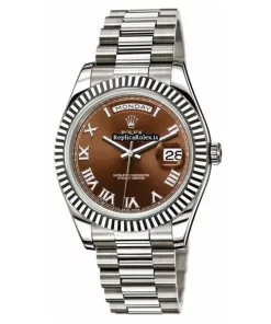 Wonderful Knockoff Rolex Day-date II 218239 Caliber 3156 Automatic Movement 41mm White Gold Case Mens/unisex Watch