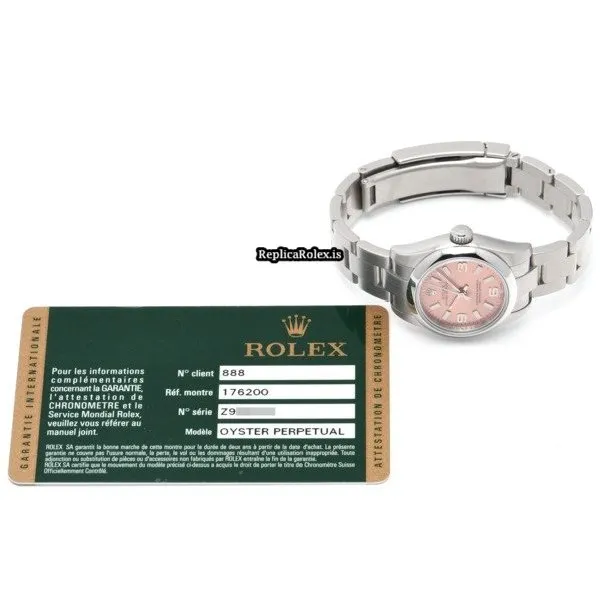 Durable Replica Rolex Oyster Perpetual 26 176200 Caliber 2231 Automatic Movement 26mm Steel Case Womens Watch - Image 5