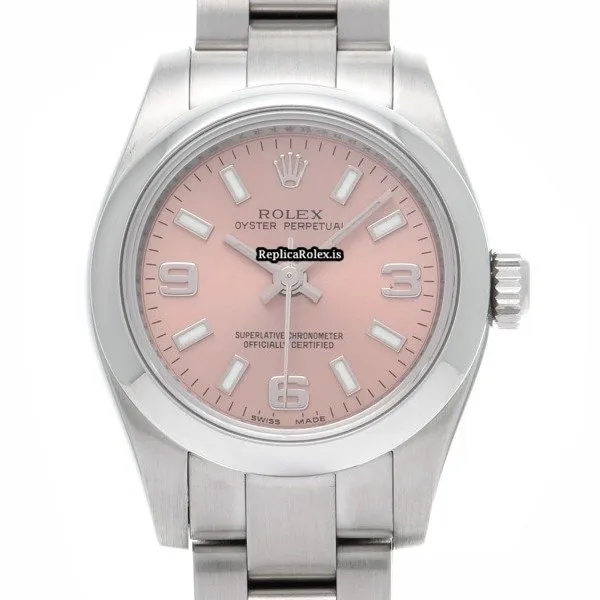 Durable Replica Rolex Oyster Perpetual 26 176200 Caliber 2231 Automatic Movement 26mm Steel Case Womens Watch - Image 6