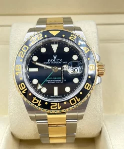 Swiss Fakes Rolex Gmt-master II 116713ln Caliber 3186 Automatic Movement 40mm Gold/steel Case Mens/unisex Watch