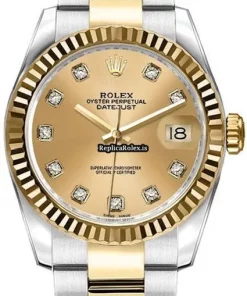 Awesome Imitation Rolex Lady-datejust 179173 Caliber 2235 Automatic Movement 26mm Gold/steel Case Womens Watch