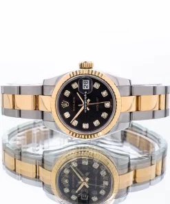 Reliable Replica Rolex Lady-datejust 179173 Automatic Movement 26mm Gold/steel Case Womens Watch