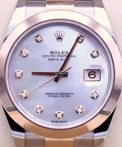 Amazing Replica Rolex Datejust 126301 Automatic Movement 41mm Gold/steel Case Mens/unisex Watch