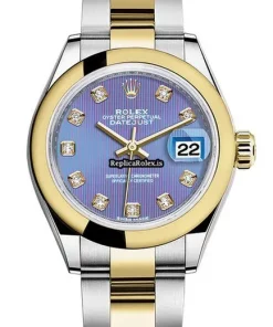 High Quality Replica Rolex Lady-datejust 279163 Automatic Movement 28mm Gold/steel Case Womens Watch