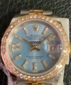 Ideal Copies Rolex Datejust 279383rbr Caliber 2236 Automatic Movement 28mm Gold/steel Case Womens Watch