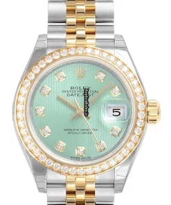 Best Replica Rolex Datejust 279383rbr Caliber 2236 Automatic Movement 28mm Gold/steel Case Womens Watch