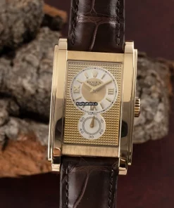 High-end Imitation Rolex Cellini Prince 5440 Manual Winding Movement 35x28mm Yellow Gold Case Mens/unisex Watch