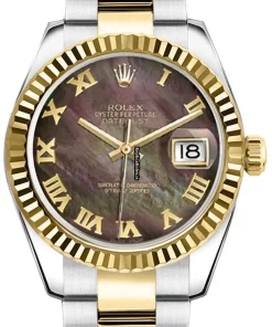 Terrific Clone Rolex Lady-datejust 179173 Caliber 2235 Automatic Movement 26mm Gold/steel Case Womens Watch