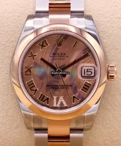 Amazing Replica Rolex Lady-datejust 178241 Automatic Movement 31mm Gold/steel Case Womens Watch