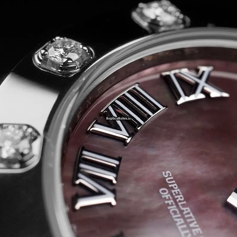Swiss Replica Rolex Lady-datejust Pearlmaster 81319 Automatic Movement 34mm White Gold Case Womens Watch - Image 13