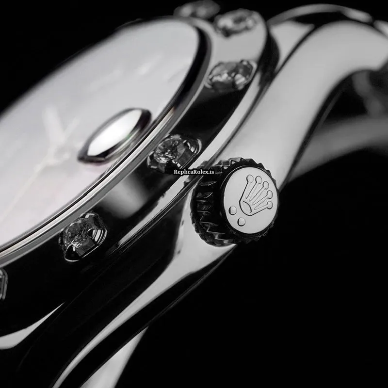 Swiss Replica Rolex Lady-datejust Pearlmaster 81319 Automatic Movement 34mm White Gold Case Womens Watch - Image 5
