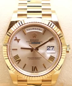 Popular Replica Rolex Day-date 40 228238 Automatic Movement 40mm Yellow Gold Case Mens/unisex Watch