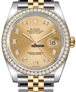 Stylish Clone Rolex Datejust 116243 Caliber 3135 Automatic Movement 36mm Gold/steel Case Mens/unisex Watch