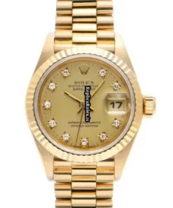 Top Fake Rolex Lady-datejust 69178g Automatic Movement 26mm Yellow Gold Case Womens Watch