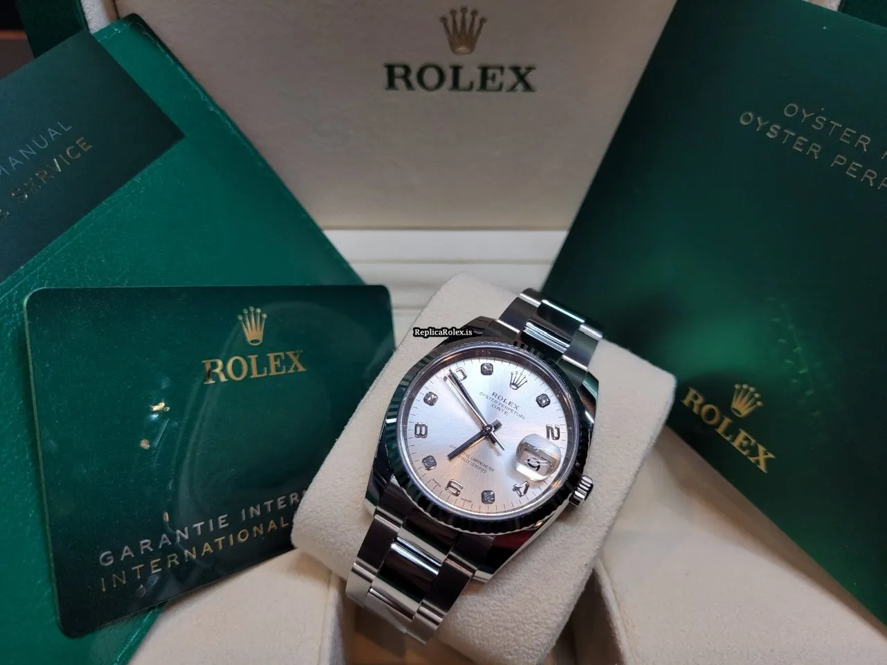 Beautiful Replica Rolex Oyster Perpetual Date 115234 Caliber 3135 Automatic Movement 34mm Steel Case Mens/unisex Watch - Image 2