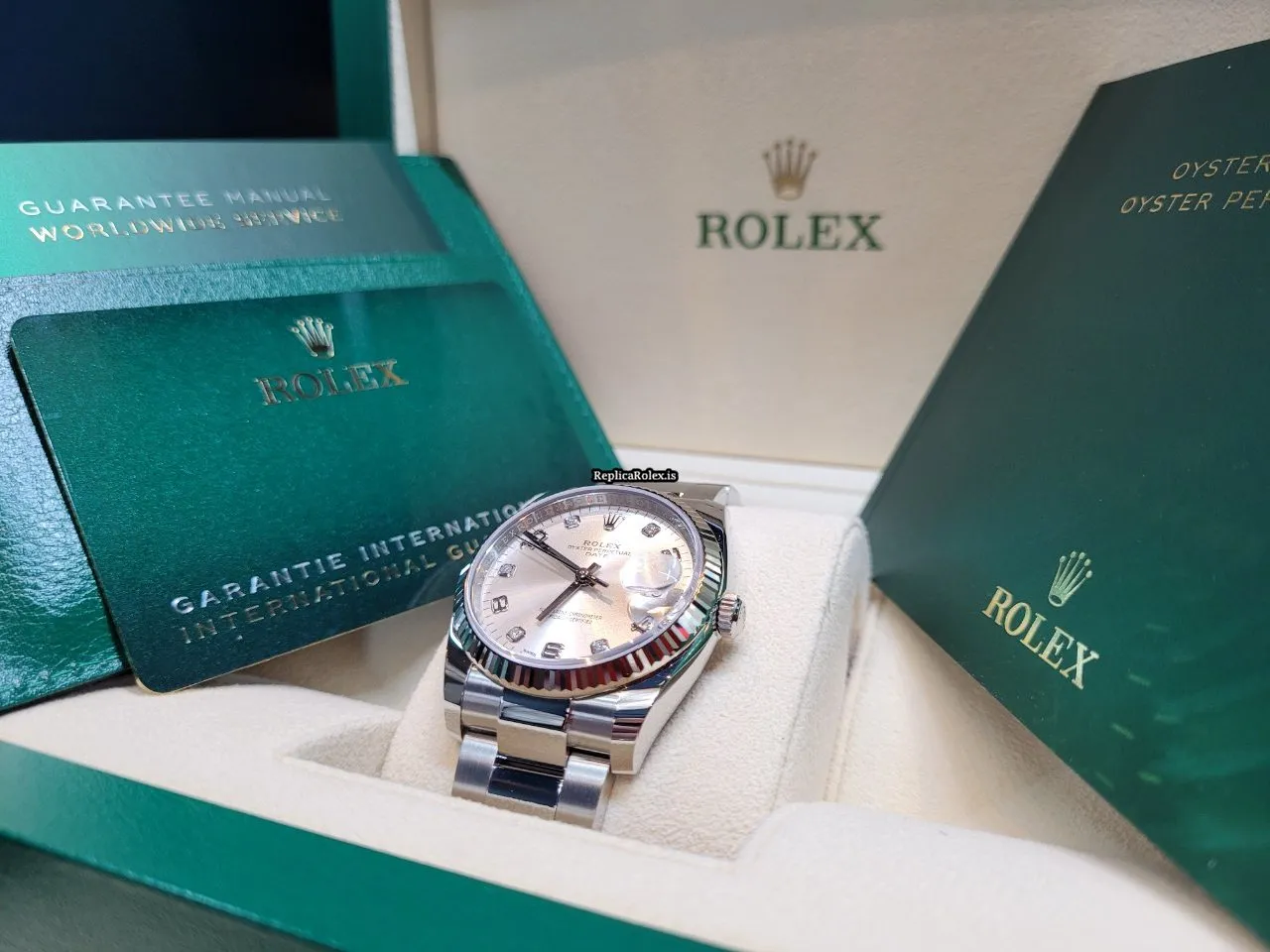 Beautiful Replica Rolex Oyster Perpetual Date 115234 Caliber 3135 Automatic Movement 34mm Steel Case Mens/unisex Watch - Image 4