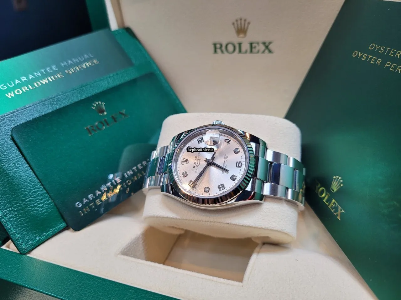 Beautiful Replica Rolex Oyster Perpetual Date 115234 Caliber 3135 Automatic Movement 34mm Steel Case Mens/unisex Watch - Image 5