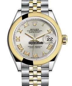 Wonderful Fake Rolex Lady-datejust 279163 Automatic Movement 28mm Gold/steel Case Womens Watch