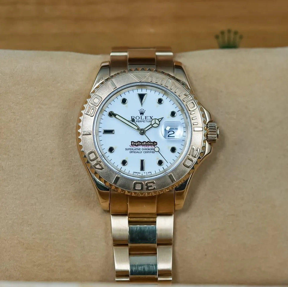 Perfect Imitation Rolex Yacht-master 16628 Caliber 3135 Automatic Movement 40mm Yellow Gold Case Mens/unisex Watch