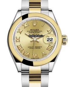 Fantastic Replica Rolex Lady-datejust 279163 Automatic Movement 28mm Gold/steel Case Womens Watch
