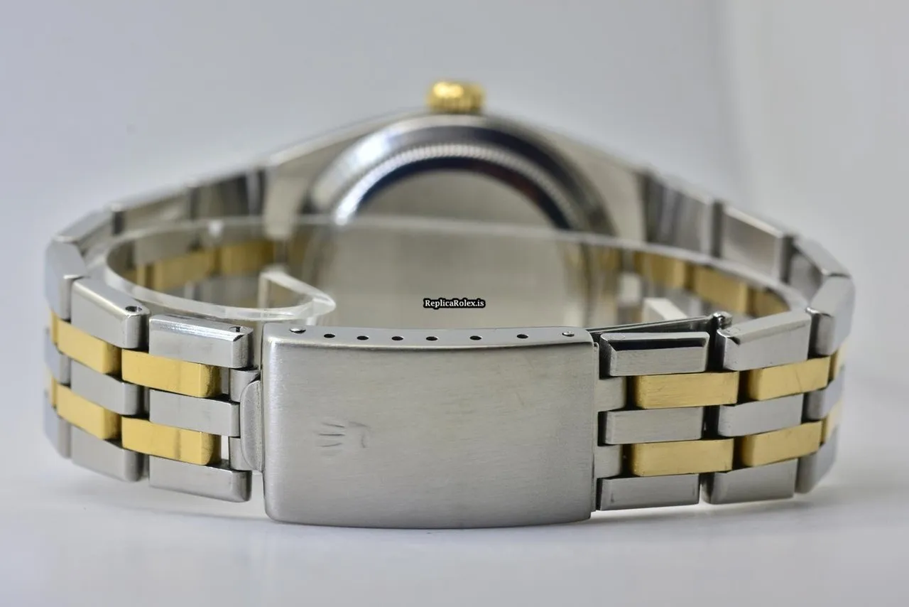Beautiful Fake Rolex Datejust Oysterquartz 17013 Quartz Movement 36mm Gold/steel Case Mens/unisex Watch - Image 6