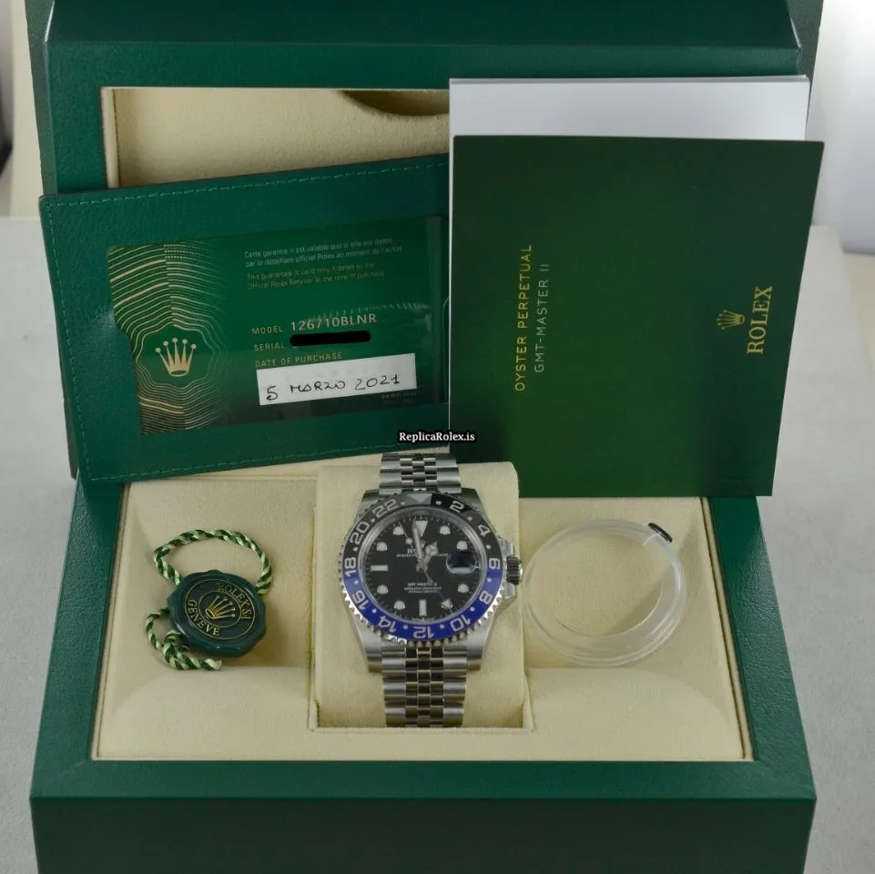 Great Copy Rolex Gmt-master II 126710blnr Caliber 3285 Automatic Movement 40mm Steel Case Mens/unisex Watch - Image 7