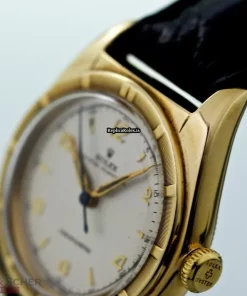 Superb Replica Rolex Bubble Back 5015 Manual Winding Movement 32mm Yellow Gold Case Mens/unisex Watch