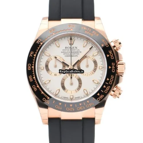 Distinctive Replica Rolex Daytona 116515ln Caliber 4130 Automatic Movement 40mm Rose Gold Case Watch