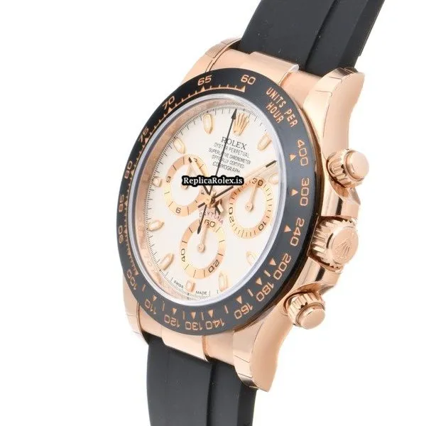 Distinctive Replica Rolex Daytona 116515ln Caliber 4130 Automatic Movement 40mm Rose Gold Case Watch - Image 2