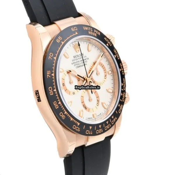 Distinctive Replica Rolex Daytona 116515ln Caliber 4130 Automatic Movement 40mm Rose Gold Case Watch - Image 3