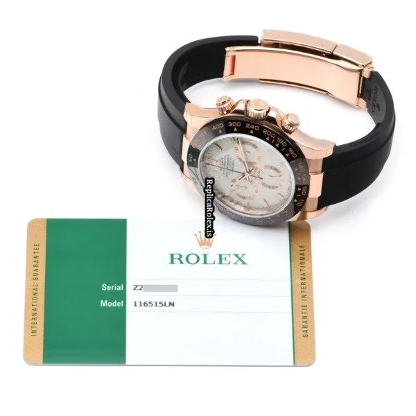 Distinctive Replica Rolex Daytona 116515ln Caliber 4130 Automatic Movement 40mm Rose Gold Case Watch - Image 5