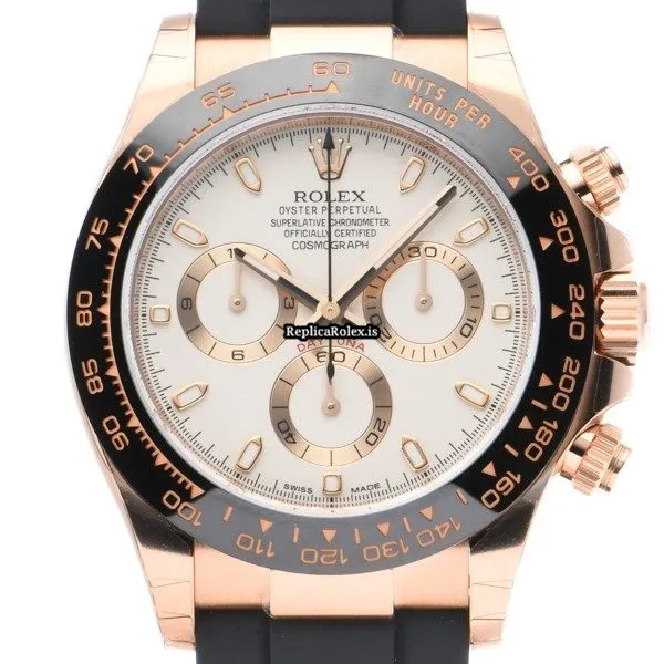 Distinctive Replica Rolex Daytona 116515ln Caliber 4130 Automatic Movement 40mm Rose Gold Case Watch - Image 6