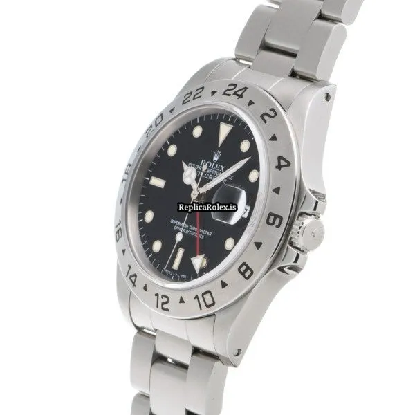 Amazing Fake Rolex Explorer II 16570 Caliber 3185 Automatic Movement 40mm Steel Case Watch - Image 2