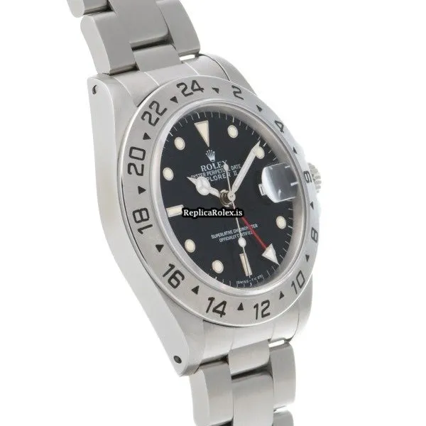 Amazing Fake Rolex Explorer II 16570 Caliber 3185 Automatic Movement 40mm Steel Case Watch - Image 3