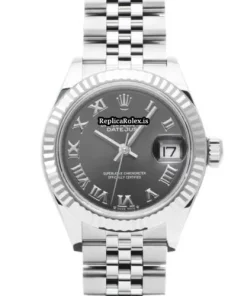 High-end Fake Rolex Lady-datejust 279174 Caliber 2236 Automatic Movement 28mm Steel Case Womens Watch