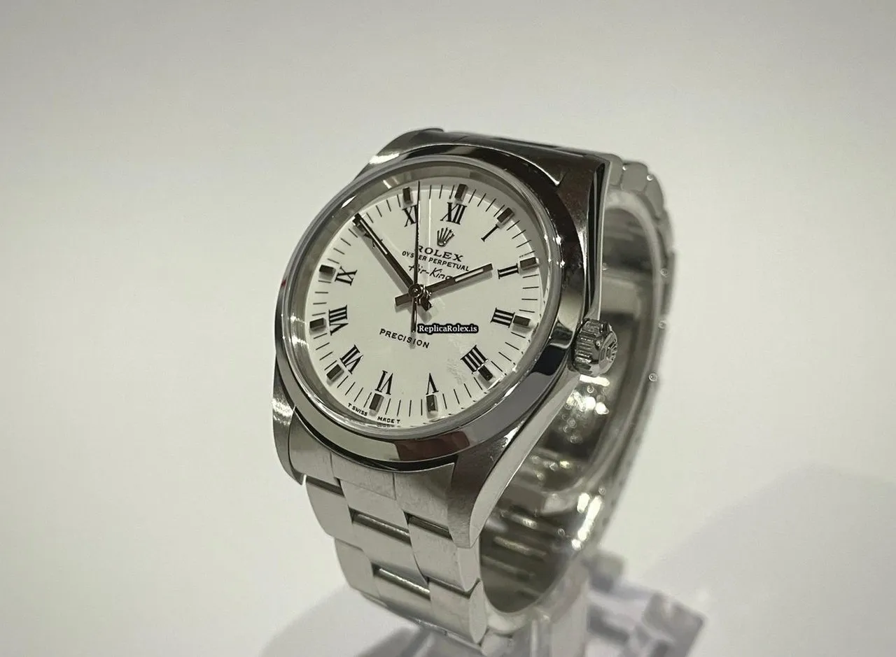 Superb Replica Rolex Air King Precision 14000 Caliber 3000 Automatic Movement 34mm Steel Case Mens/unisex Watch - Image 2