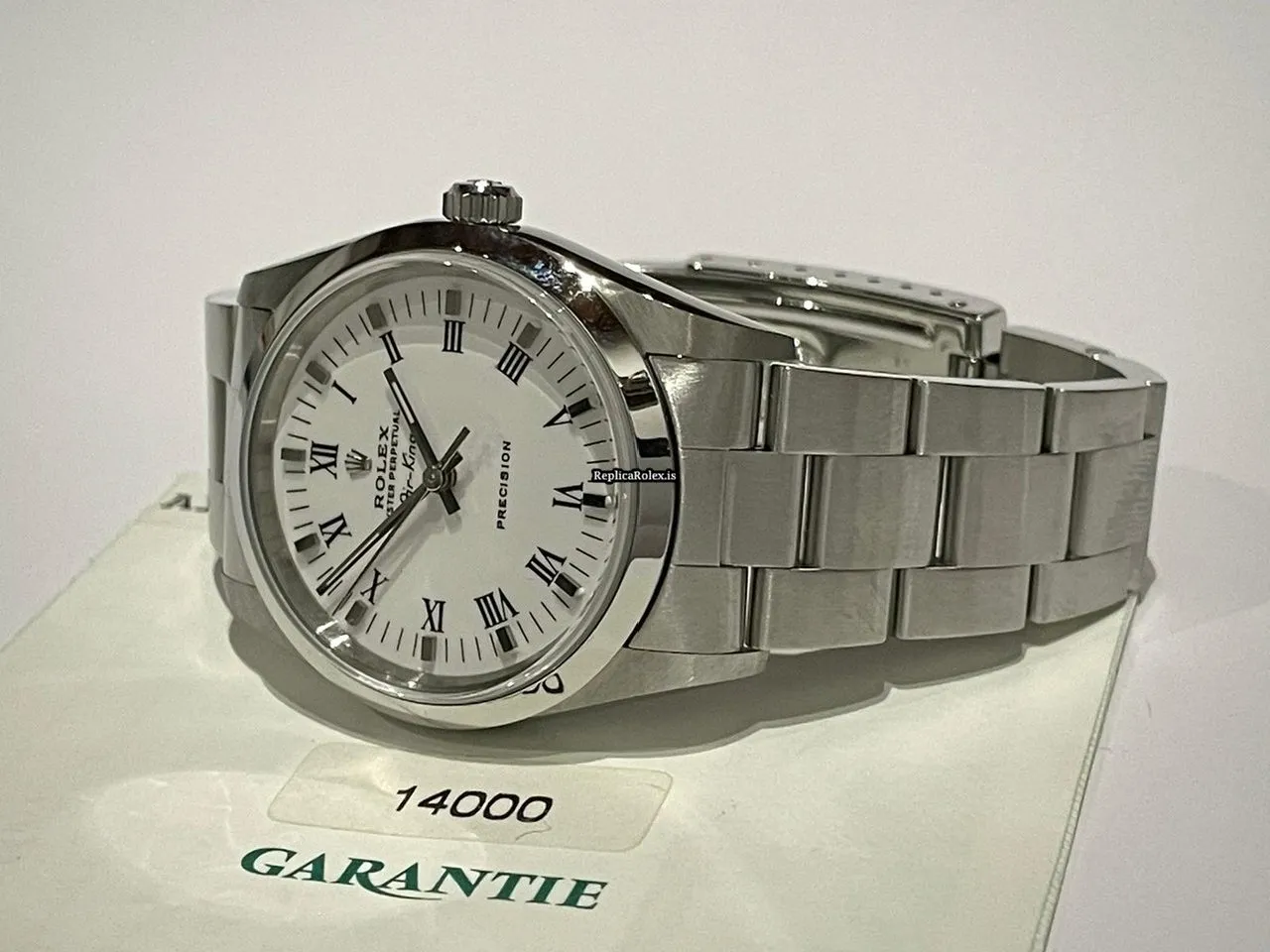 Superb Replica Rolex Air King Precision 14000 Caliber 3000 Automatic Movement 34mm Steel Case Mens/unisex Watch - Image 4