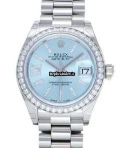 Suitable Replicas Rolex Lady-datejust 279136rbr Caliber 2236 Automatic Movement 28mm Platinum Case Womens Watch